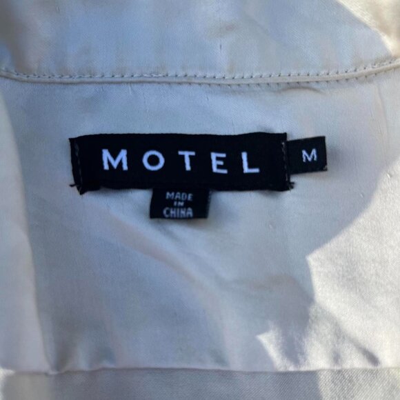 Motel Rocks Satin Button Down - Picture 2 of 5